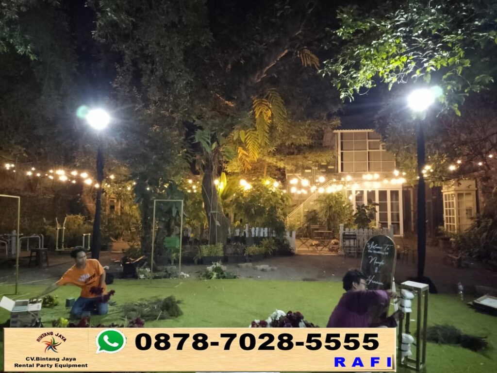 Rental Lampu Taman Dan Meja Bulat Alam Sutra 0878-7028-5555