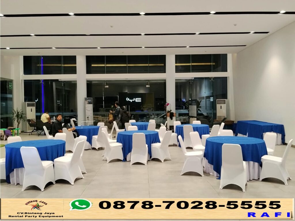 Sewa Round Table Set Kursi Dan Tiang Antri Jaksel 0878-7028-5555