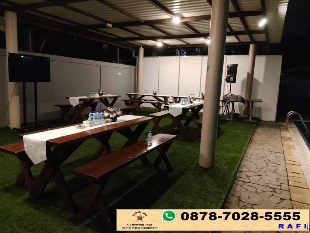Rental Meja Taman Dan Kursi Silang Tangerang 0878-7028-5555