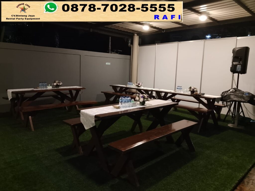 Rental Meja Taman Dan Kursi Silang Tangerang 0878-7028-5555
