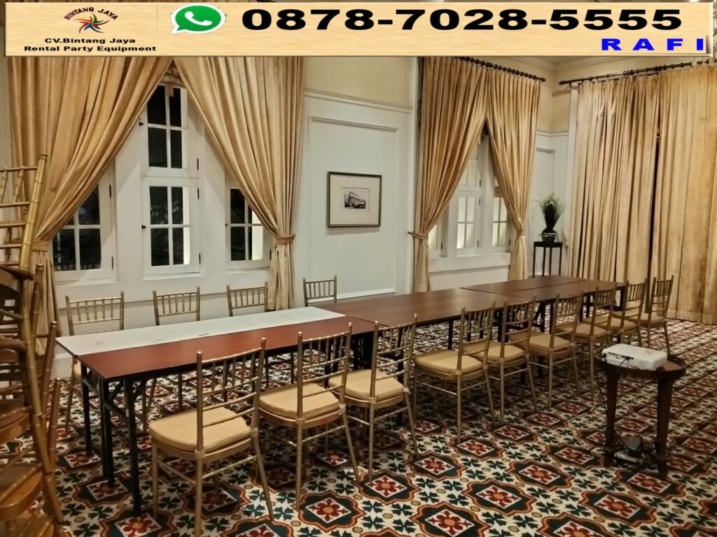 Rental Tiffany Chairs Plus Meja IBM HPL Jakarta 0878-7028-5555