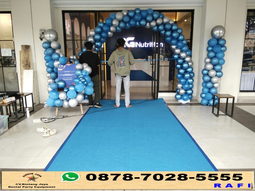 Sewa Gate Balon, Karpet Jalan, Meja Dan Kursi Area Serpong 0878-7028-5555