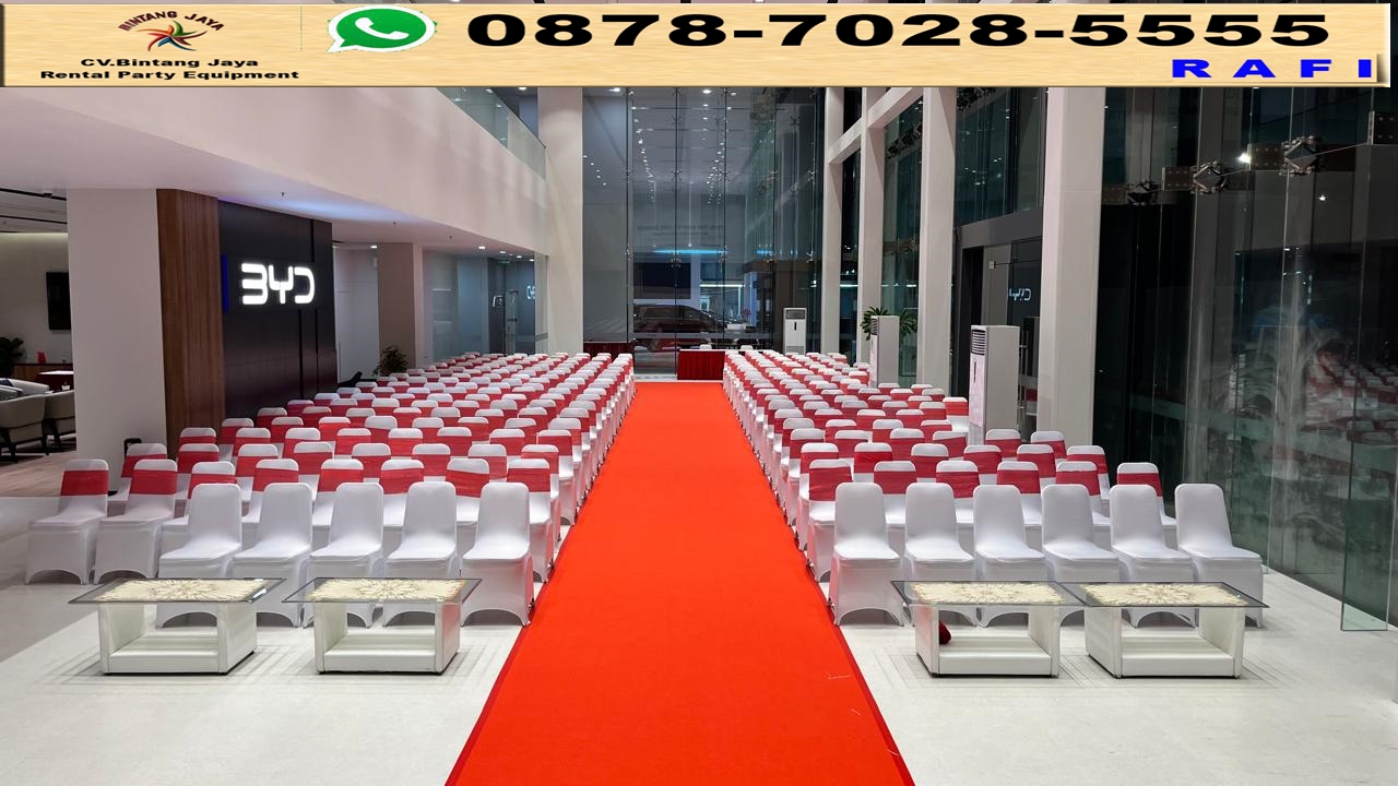 Sewa Kursi Futura, Panggung Dan Karpet BYD PIK2 0878-7028-5555