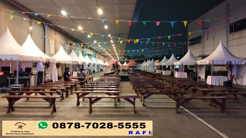 Sewa Meja Kursi Taman, Tenda sarnafil, Meja Kotak Dan Kursi Jakarta